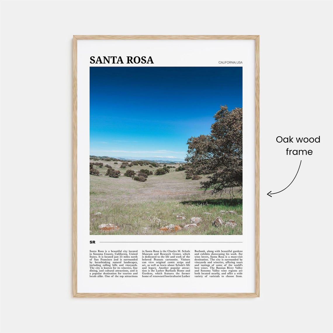Santa Rosa Travel Poster No 2 Santa Rosa Wall Art Santa Rosa Poster Print Santa Rosa Photo Santa Rosa Decor California Usa - Image 3
