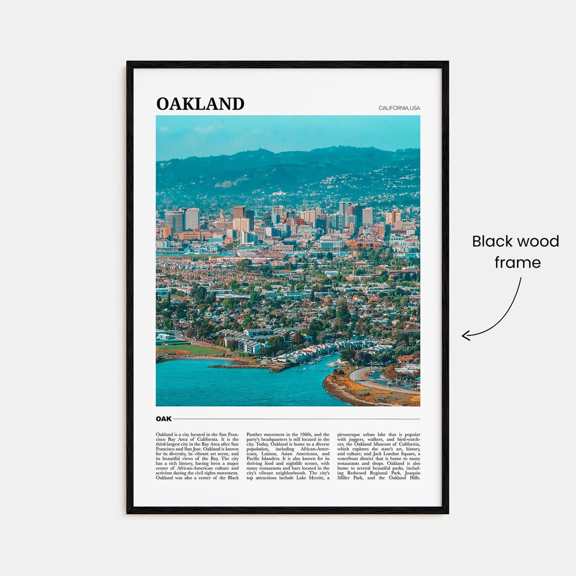 Oakland Travel Poster, California USA Art Print - Image 2