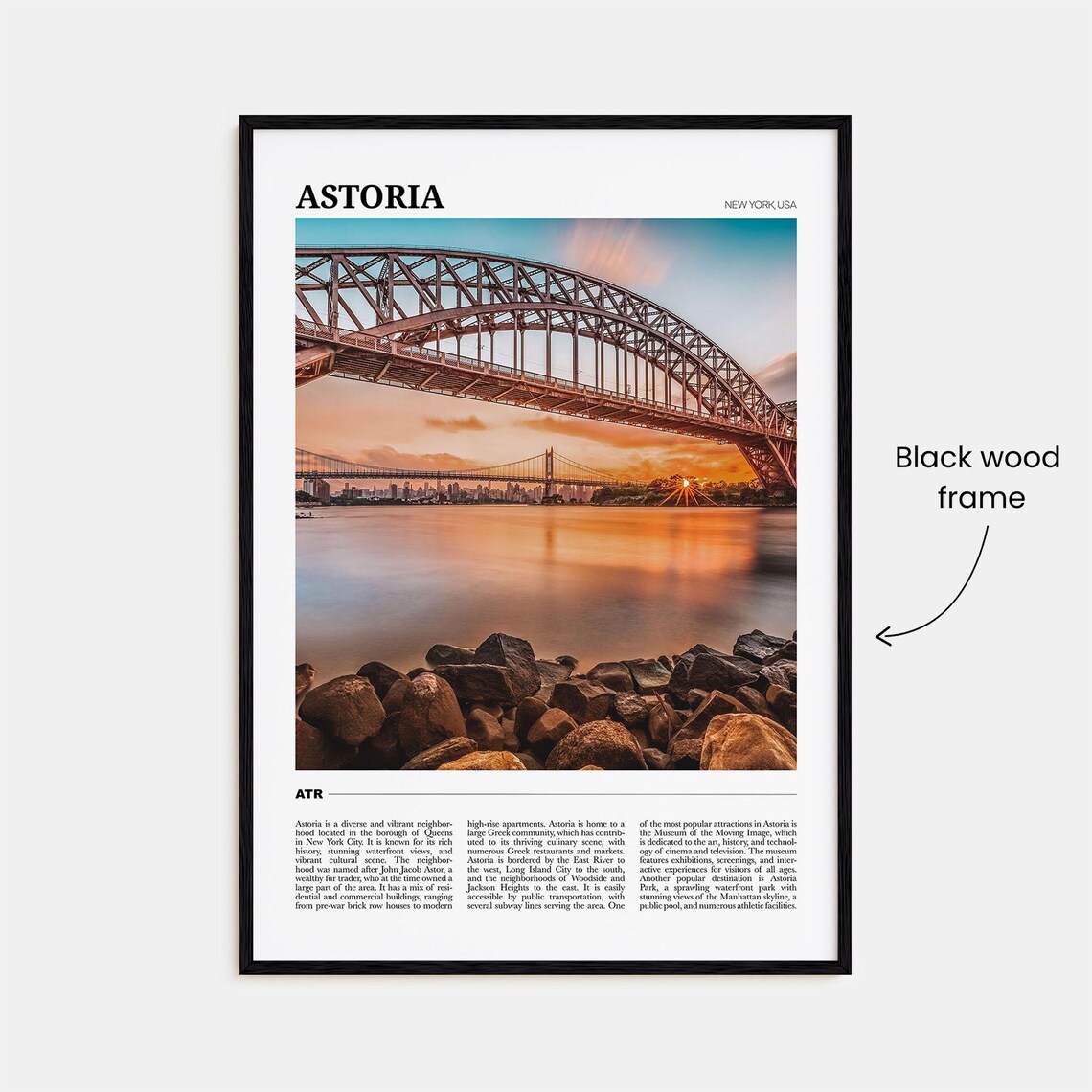 Astoria Travel Poster, New York Place Art Print - Image 2