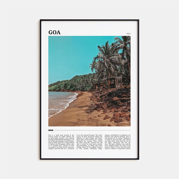 Goa Travel Poster, India Travel Wall Art