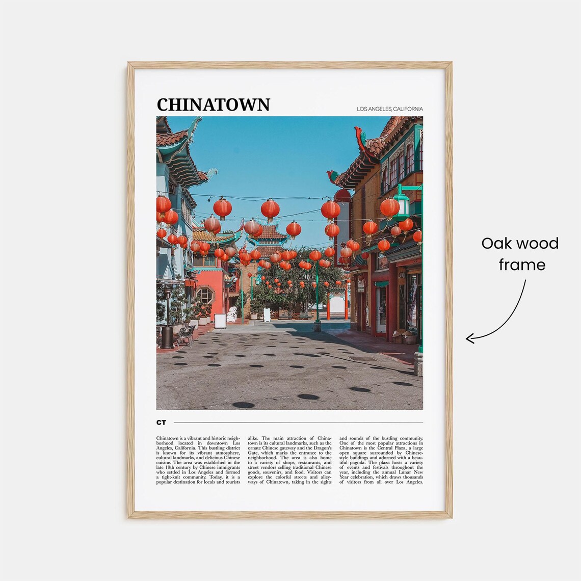 Chinatown Los Angeles Red Lanterns Festival Street Travel Poster - Image 3