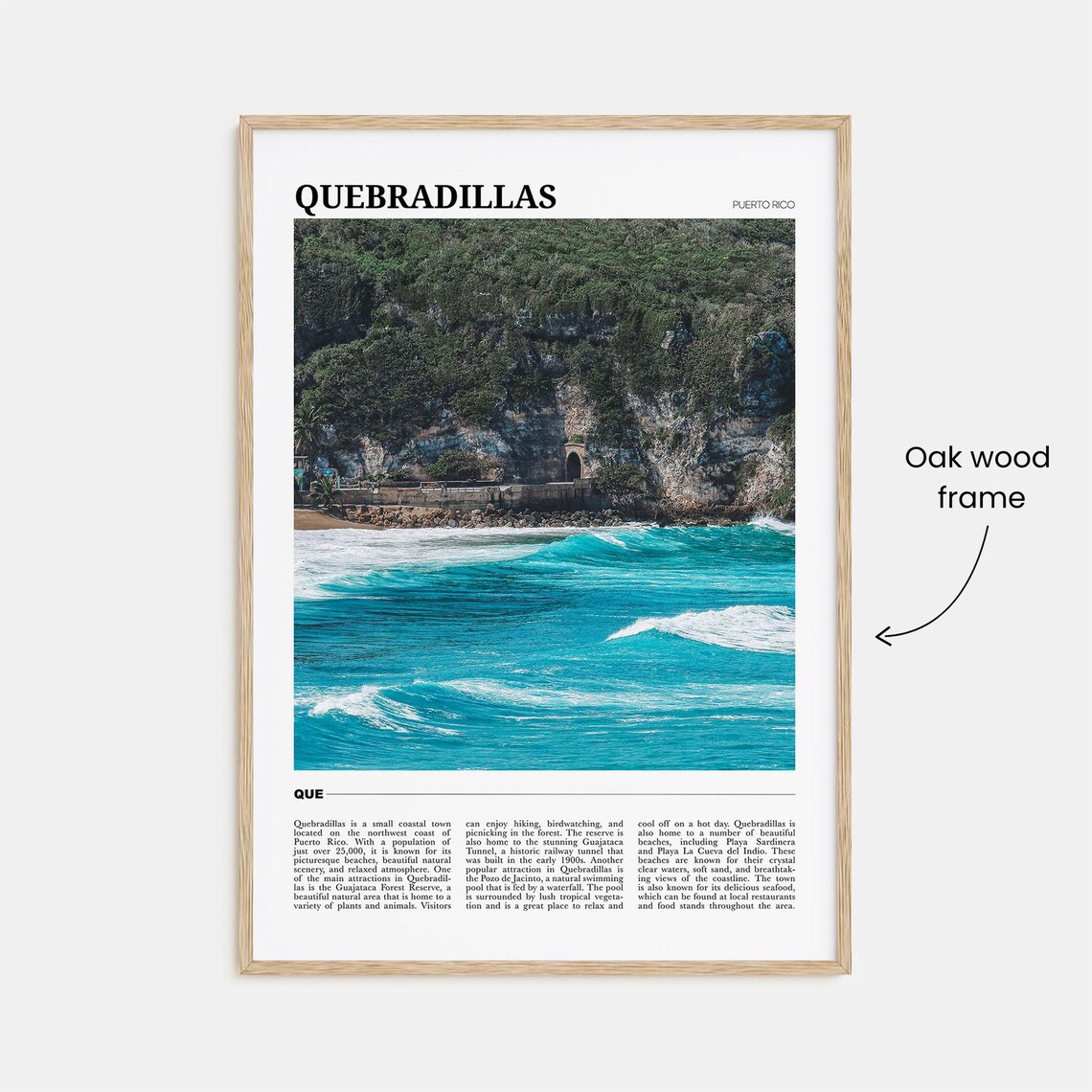 Quebradillas Travel Poster, Puerto Rico Art Print - Image 3