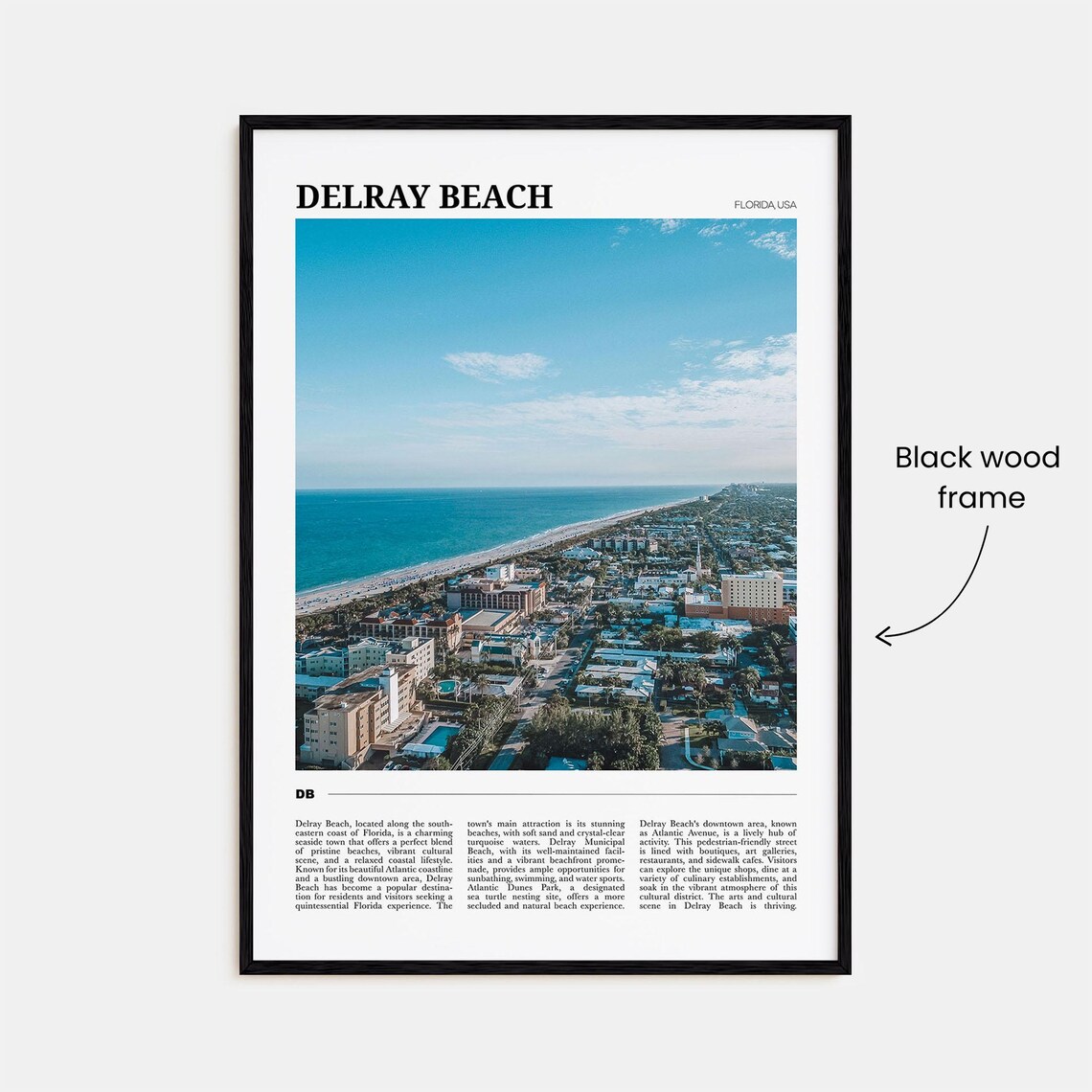 Delray Beach Travel Poster, Florida USA Art Print - Image 2