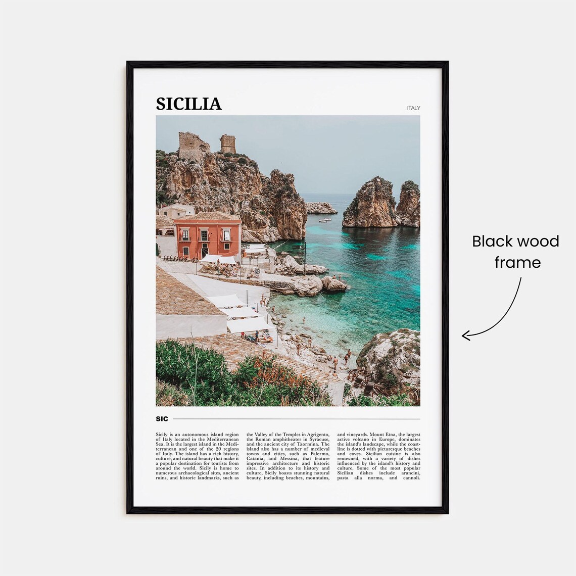 Sicilia Travel Poster, Italy Travel Wall Art - Image 2