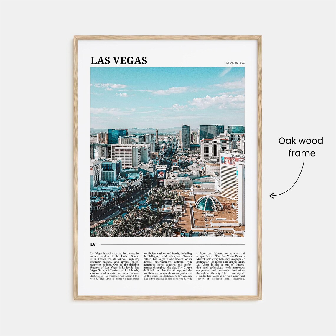 Las Vegas Travel Poster, Nevada USA Wall Art - Image 3