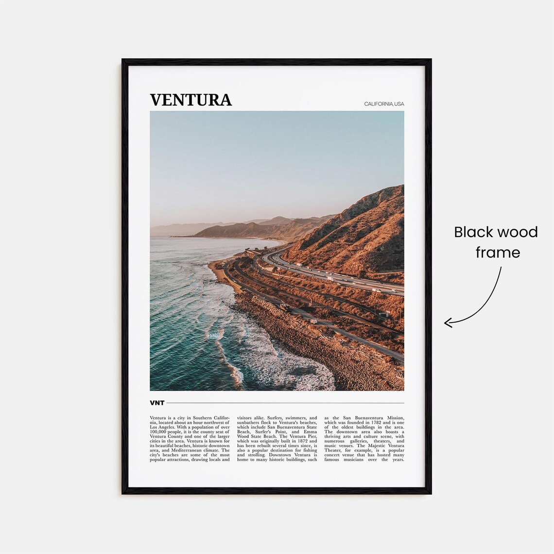 Ventura Travel Poster No 1, California USA Travel Poster - Image 2