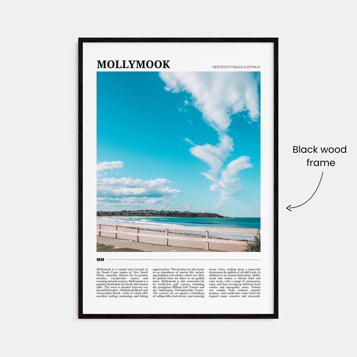 Mollymook New South Wales Beach Surf Coast Travel Poster Series - Image 2