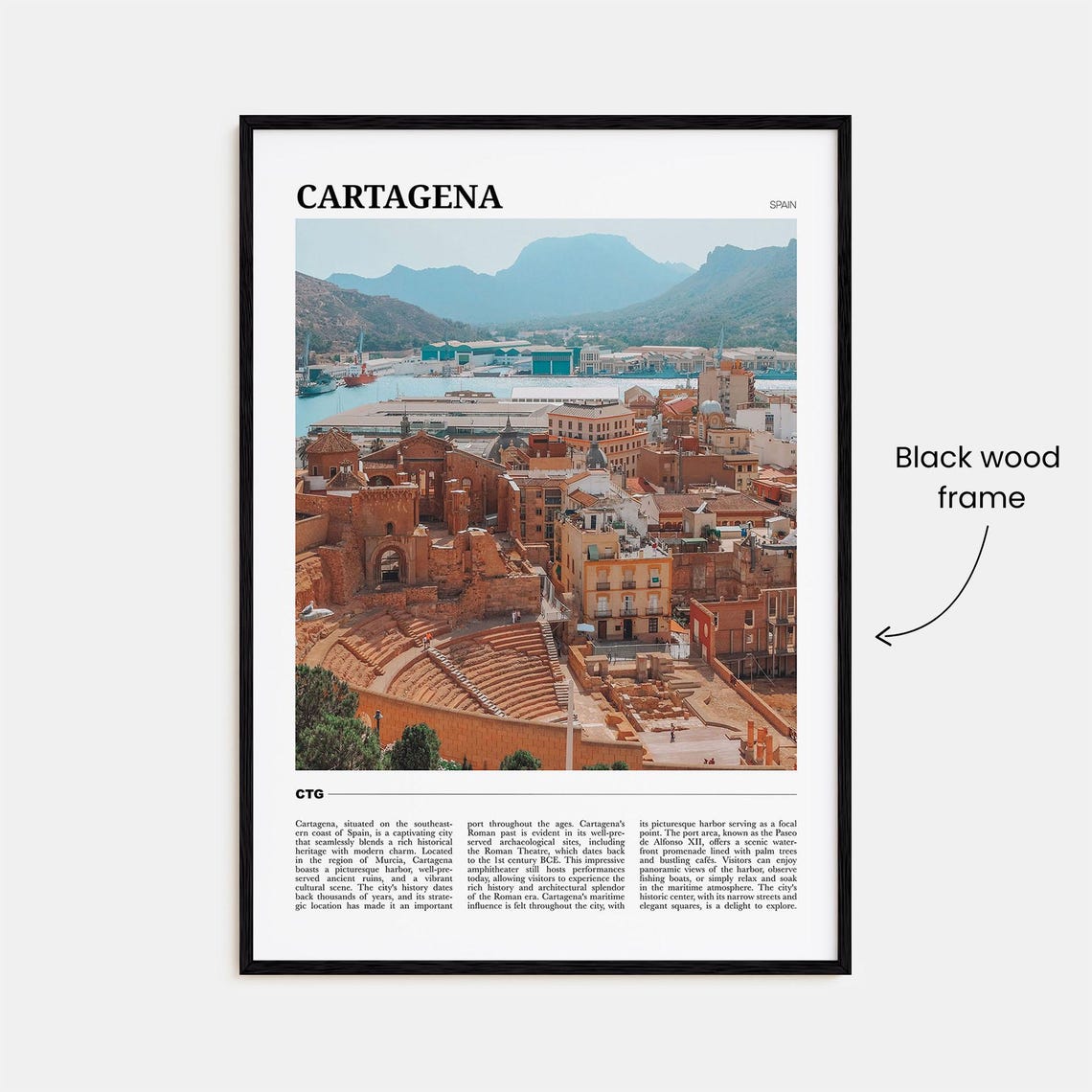 Cartagena Travel Poster Spain No 1 Cartagena Wall Art Cartagena Poster Print Cartagena Photo Cartagena Decor Spain - Image 2