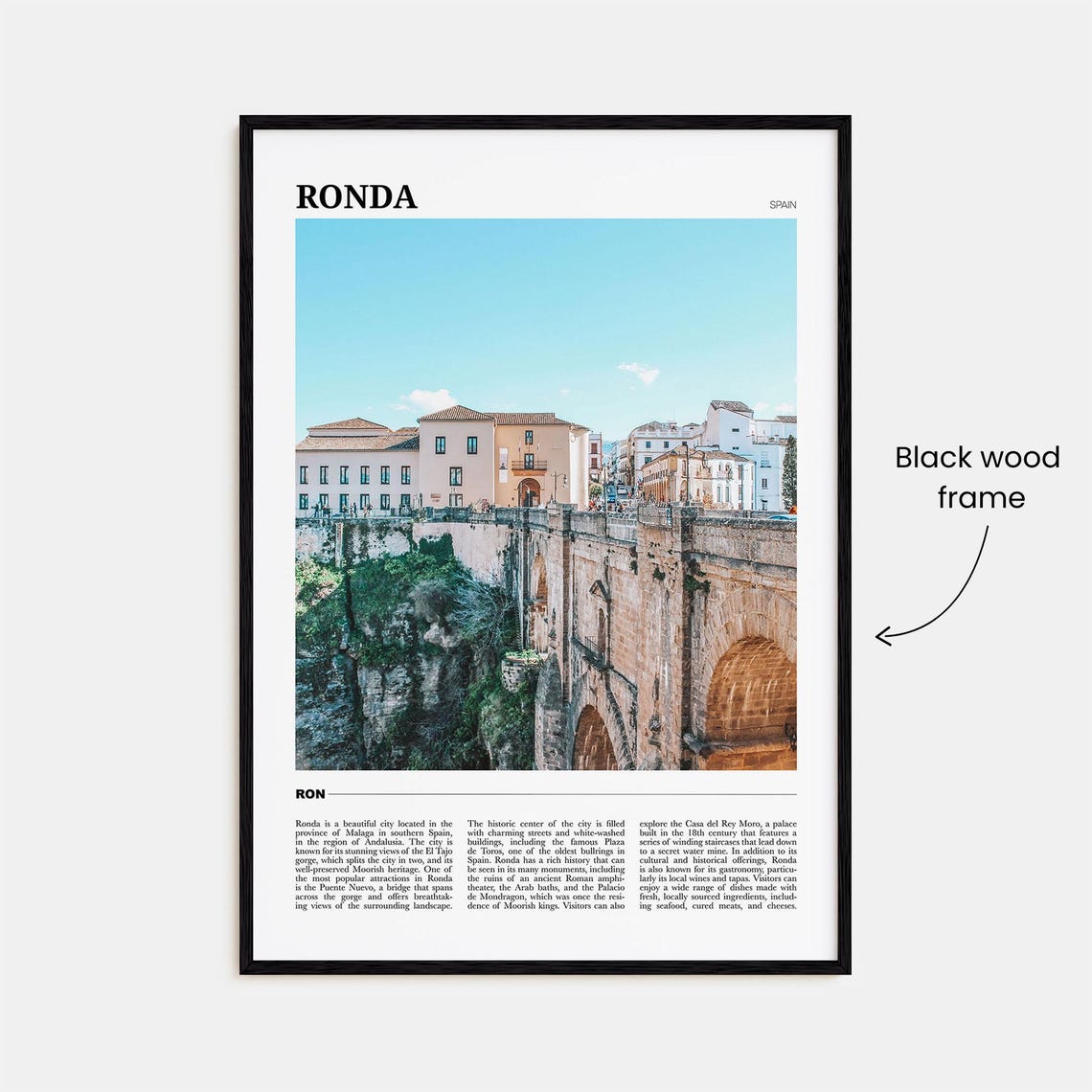 Ronda Photo Spain Travel Poster - Image 2