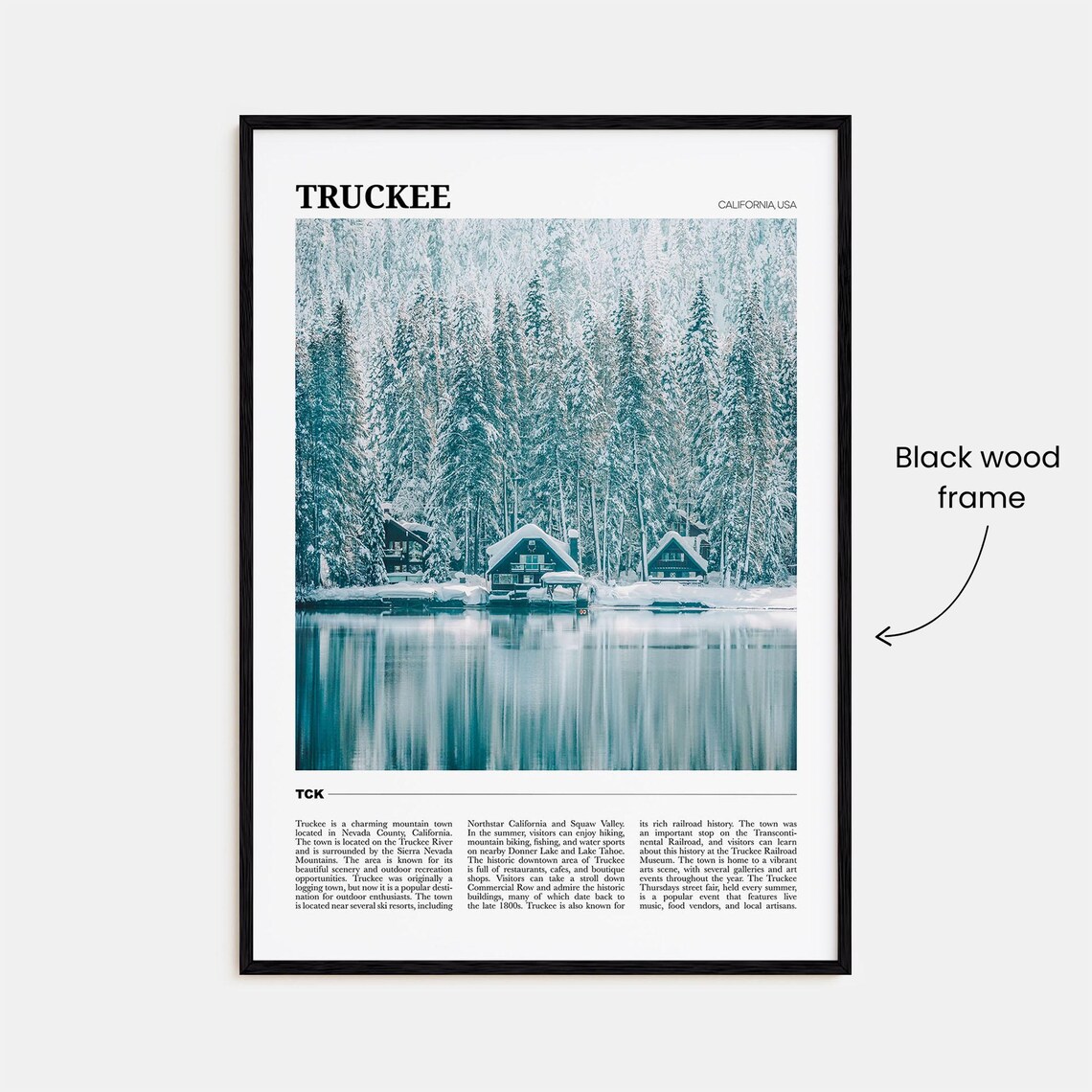 Truckee Travel Poster, California USA Art Print - Image 2