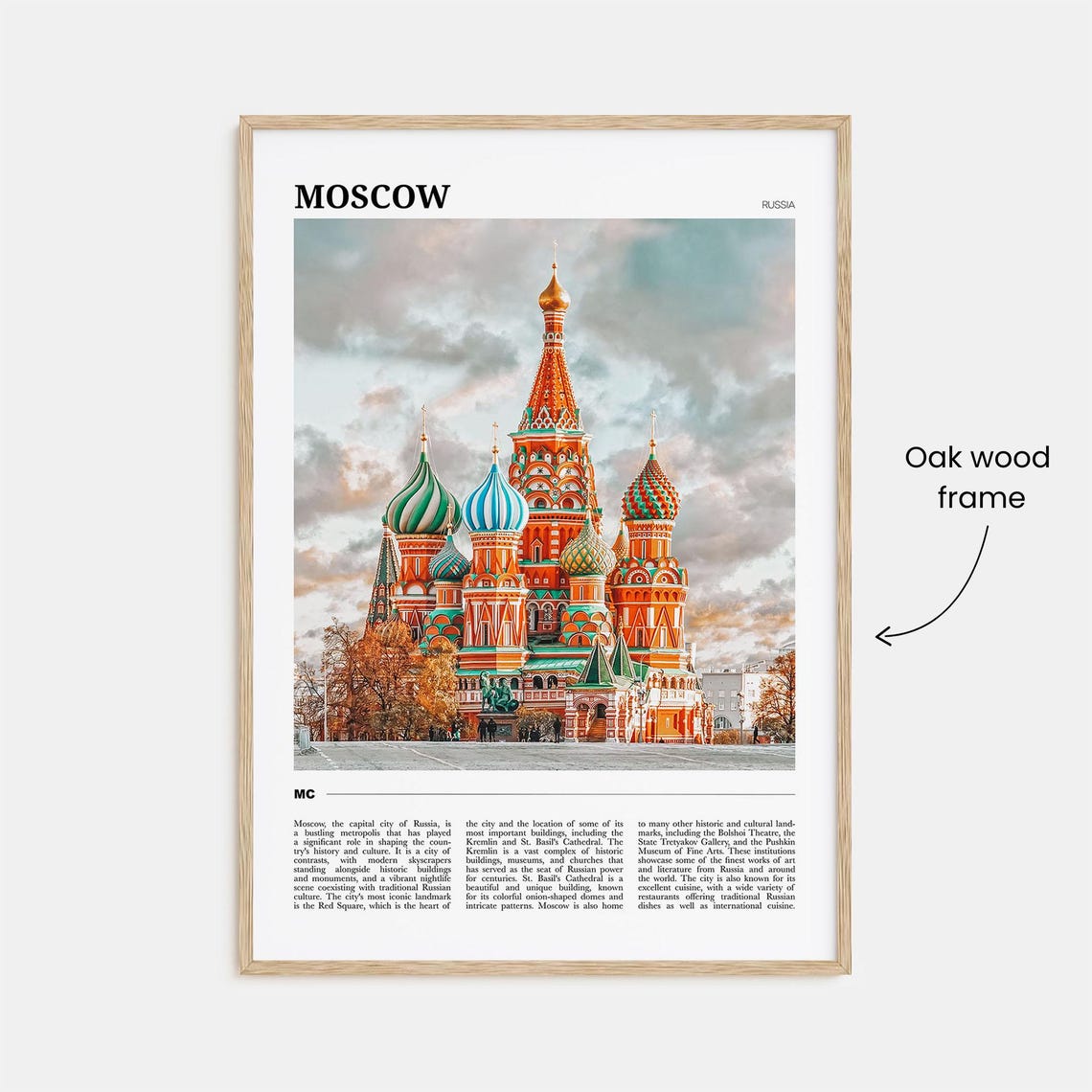 Moscow Travel Poster Russia No 1 Moscow Wall Art Moscow Poster Print Moscow Photo Moscow Decor Russia - Image 3