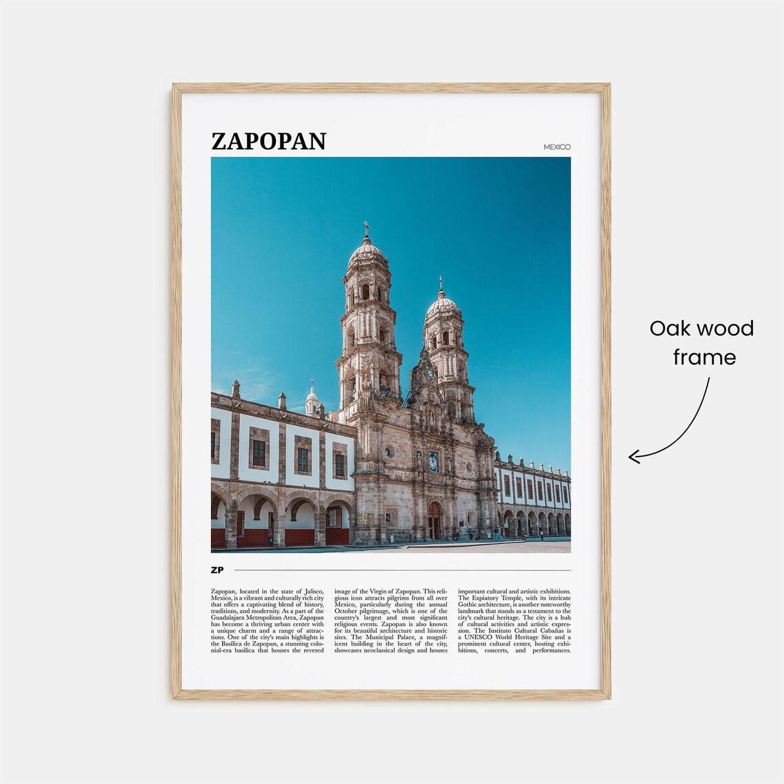 Zapopan Travel Poster Zapopan Wall Art Zapopan Poster Print Zapopan Photo Zapopan Decor Mexico - Image 3