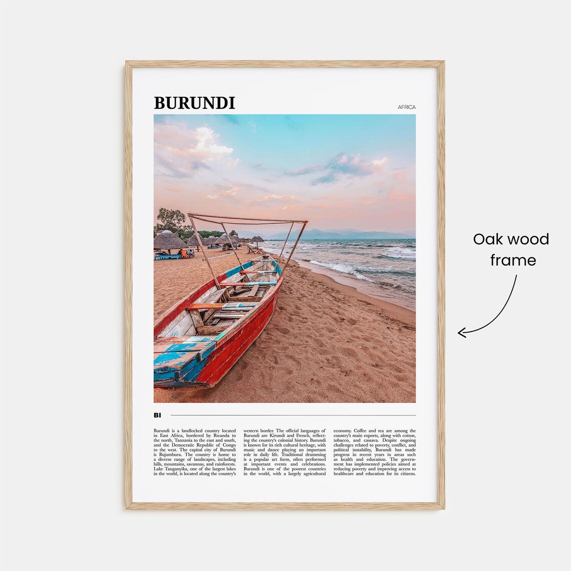 Burundi Travel Poster, African Wall Art Print - Image 3