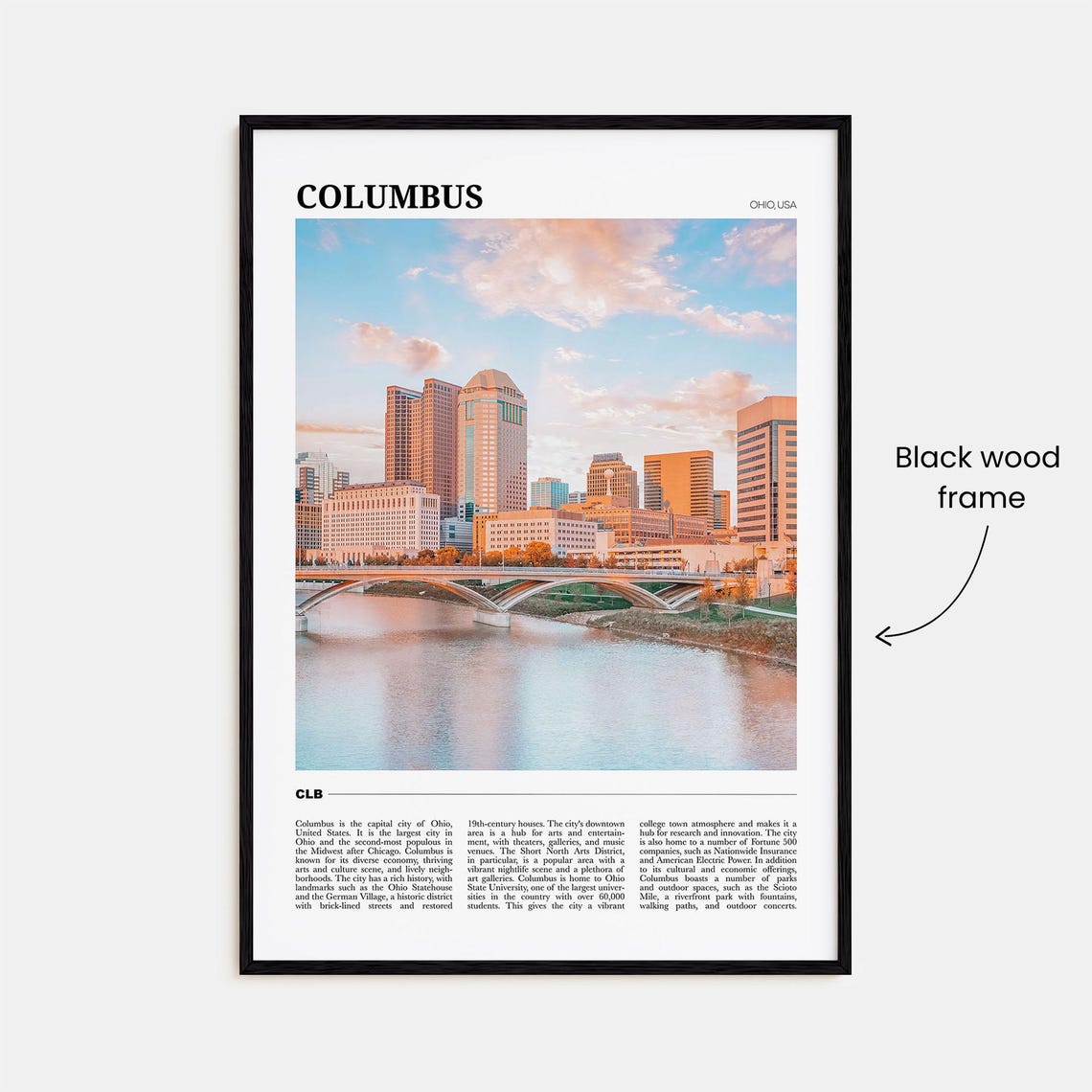 Columbus Travel Poster, Ohio Wall Art - Image 2