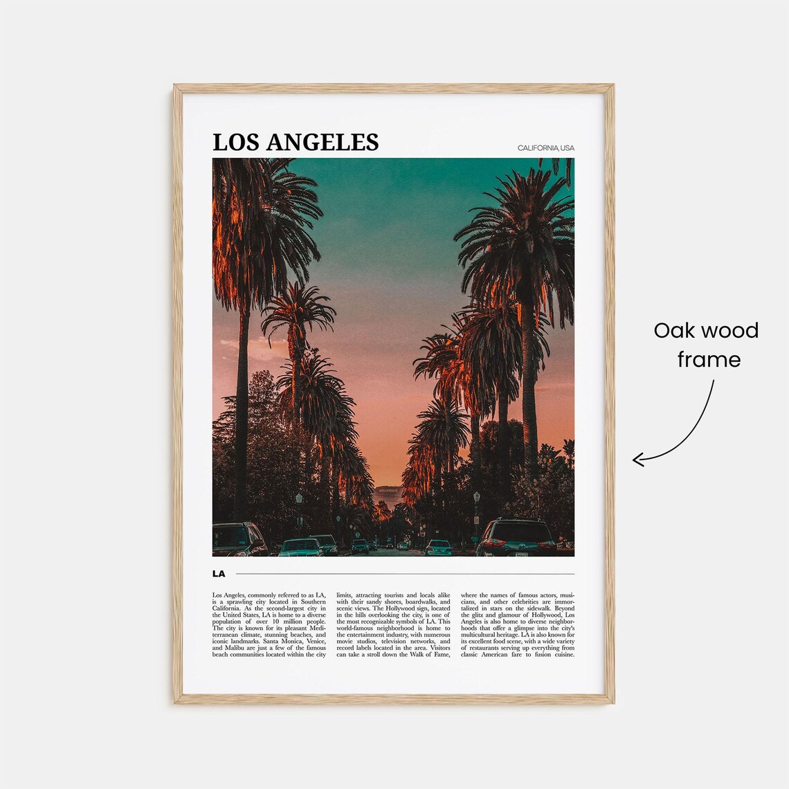 Los Angeles Travel Poster No. 3, California USA - Image 3