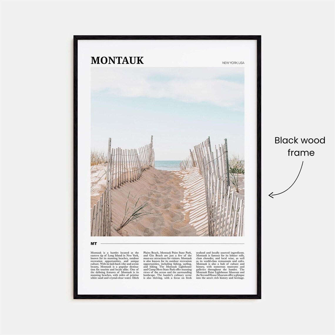 Montauk Travel Poster, New York USA Art Print - Image 2