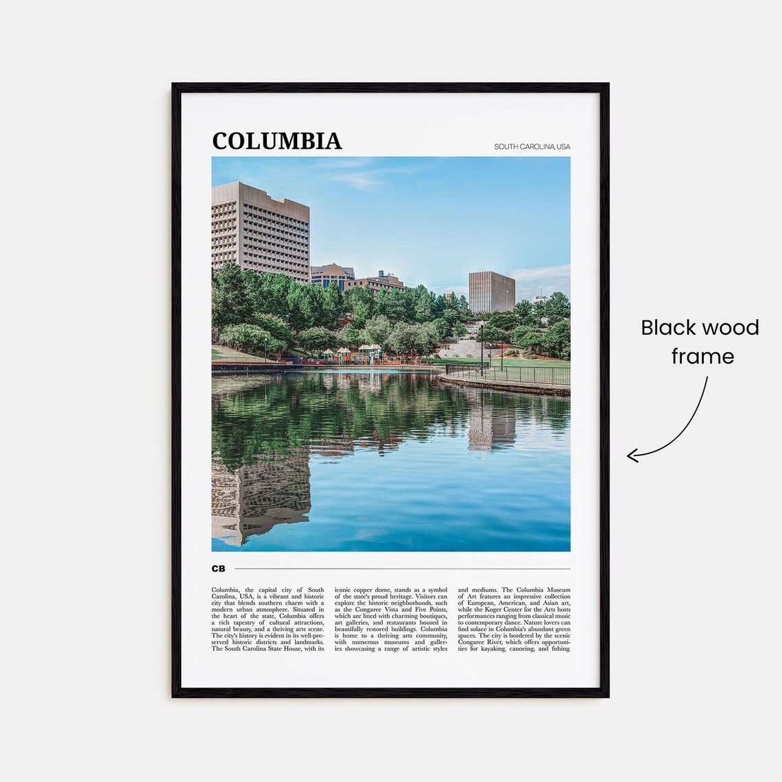 Columbia Travel Poster, South Carolina Wall Art - Image 2