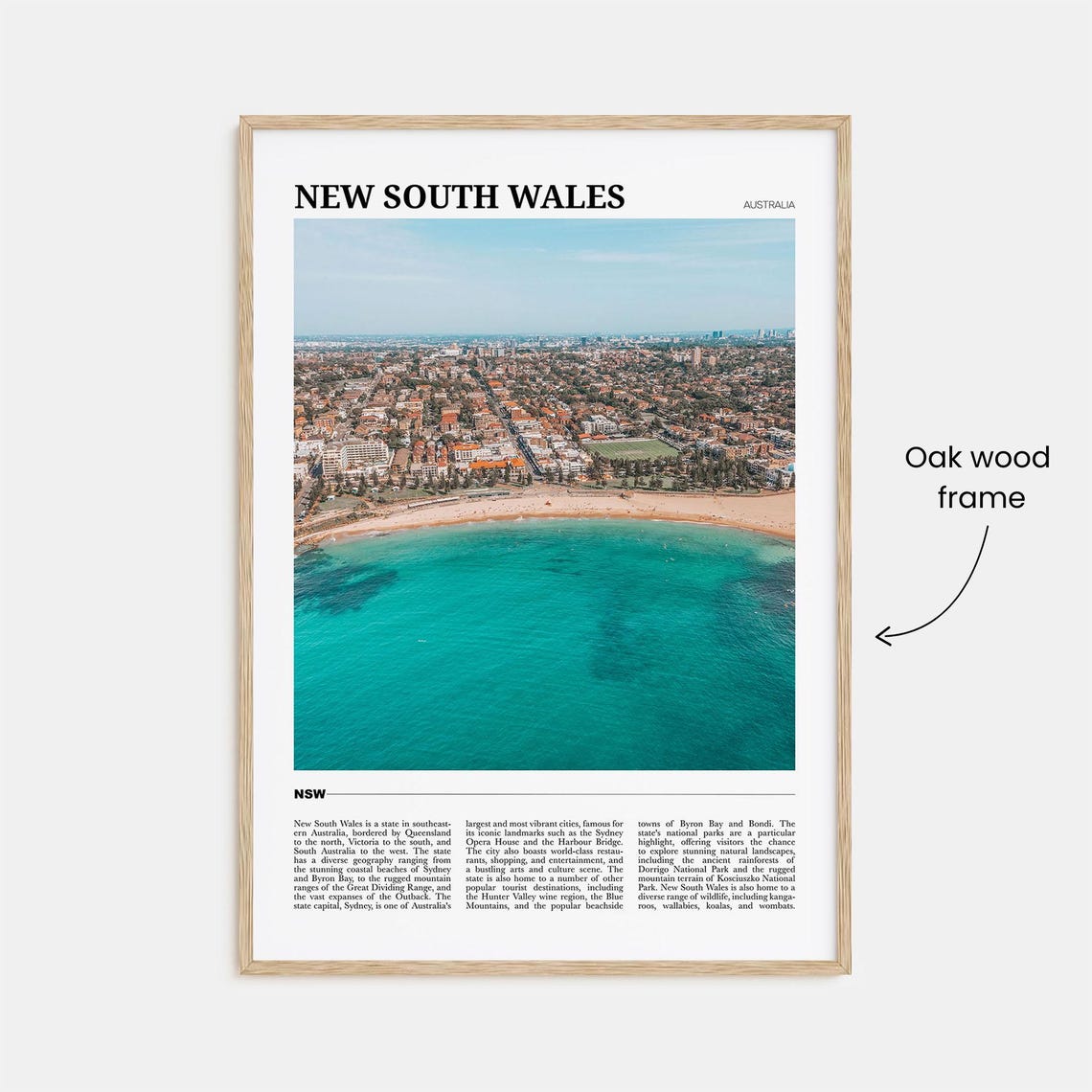 New South Wales Travel Poster No 1 New South Wales Wall Art New South Wales Poster Print New South Wales Photo New South Wales Decor - Image 3