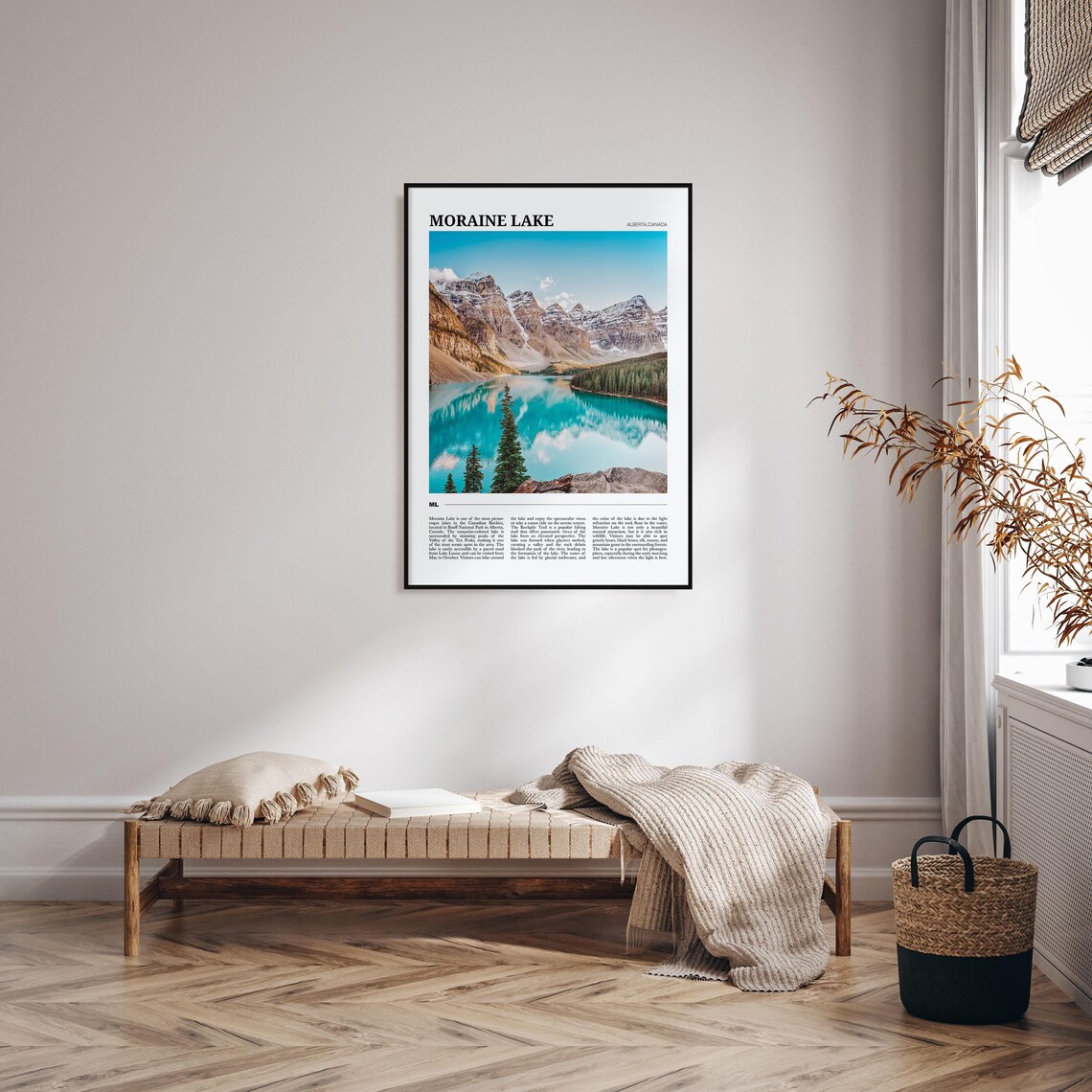 Moraine Lake Travel Poster, Alberta Canada - Image 4