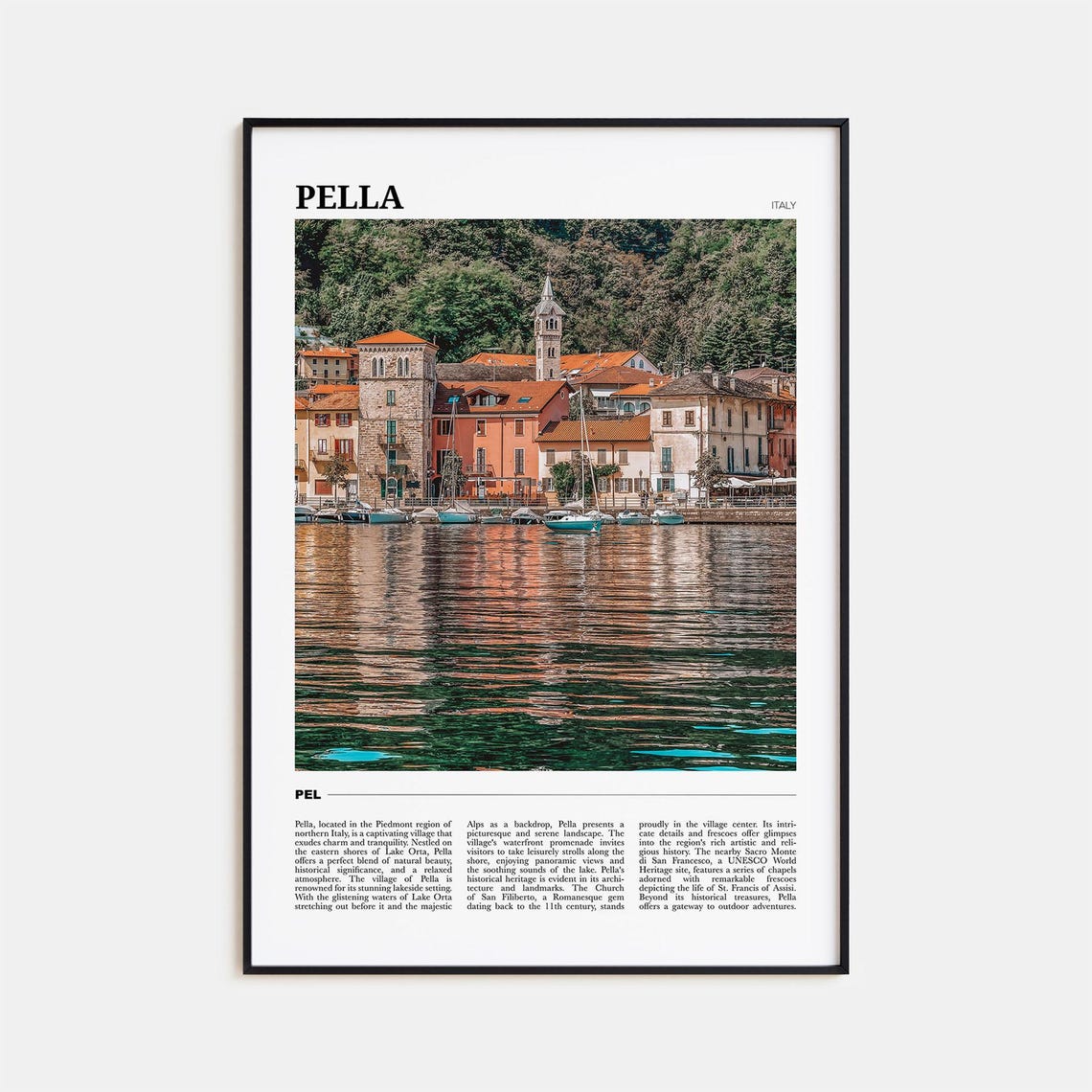 Pella Travel Poster Italy No 1 Pella Wall Art Pella Poster Print Pella Photo Pella Decor Italy