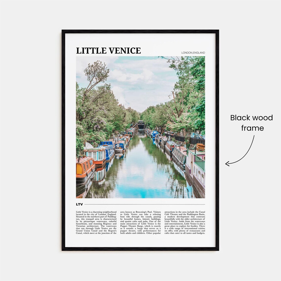 Little Venice Travel Poster, London Wall Art Print - Image 2