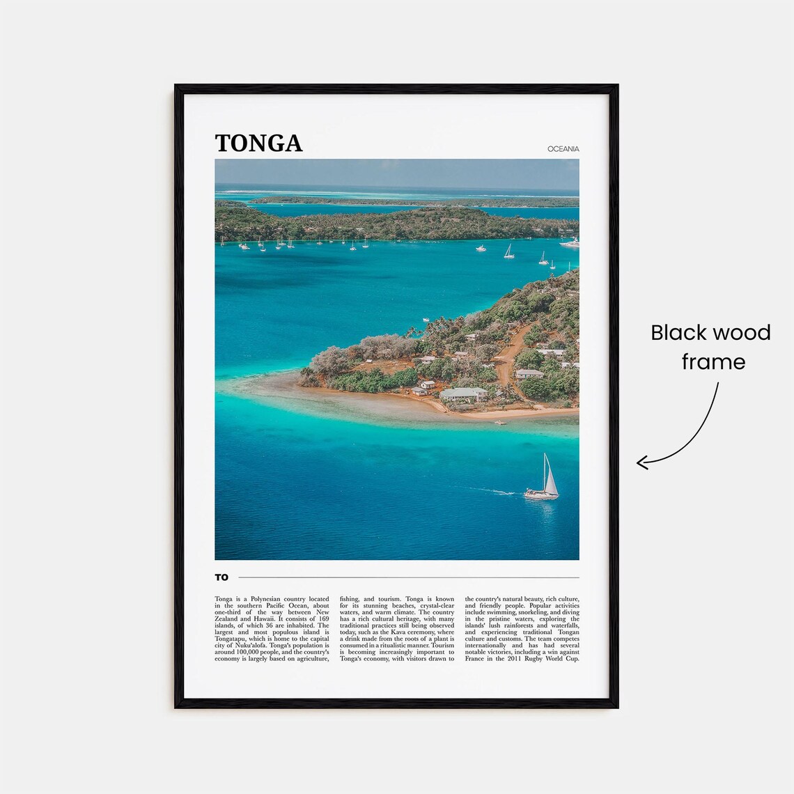 Tonga Travel Poster, Oceania Travel Poster - Image 2