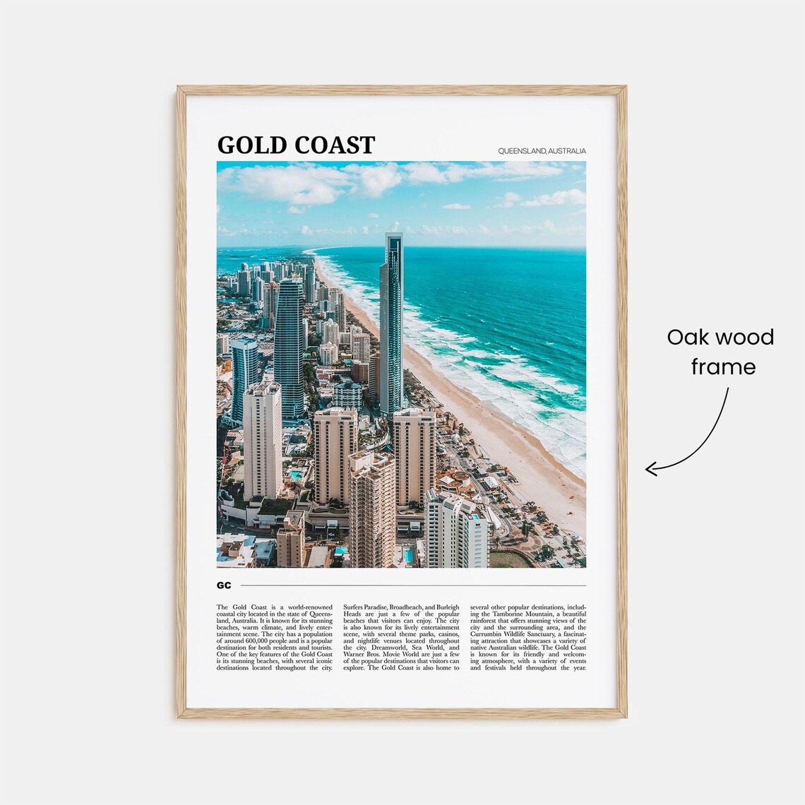 Gold Coast Travel Poster, Queensland Australia - Image 3