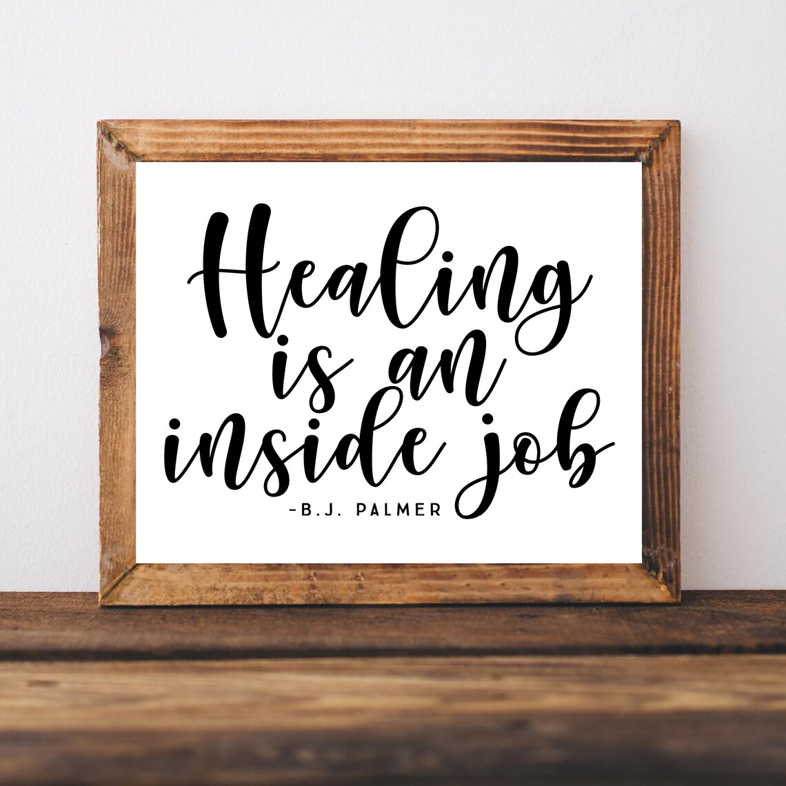 Chiropractic Quotes Art Print, Bj Palmer Poster