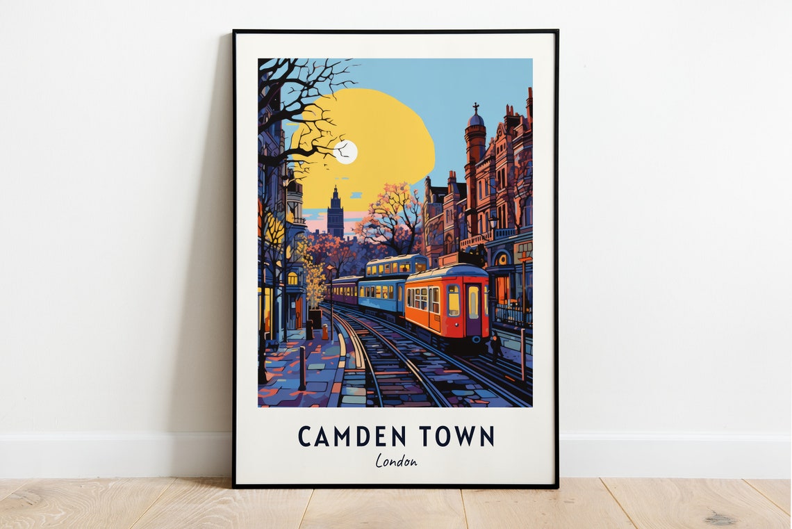 Camden Town London Travel Print Wall Art Camden Town London City Print Camden Town London Travel Gift Camden Town London Poster