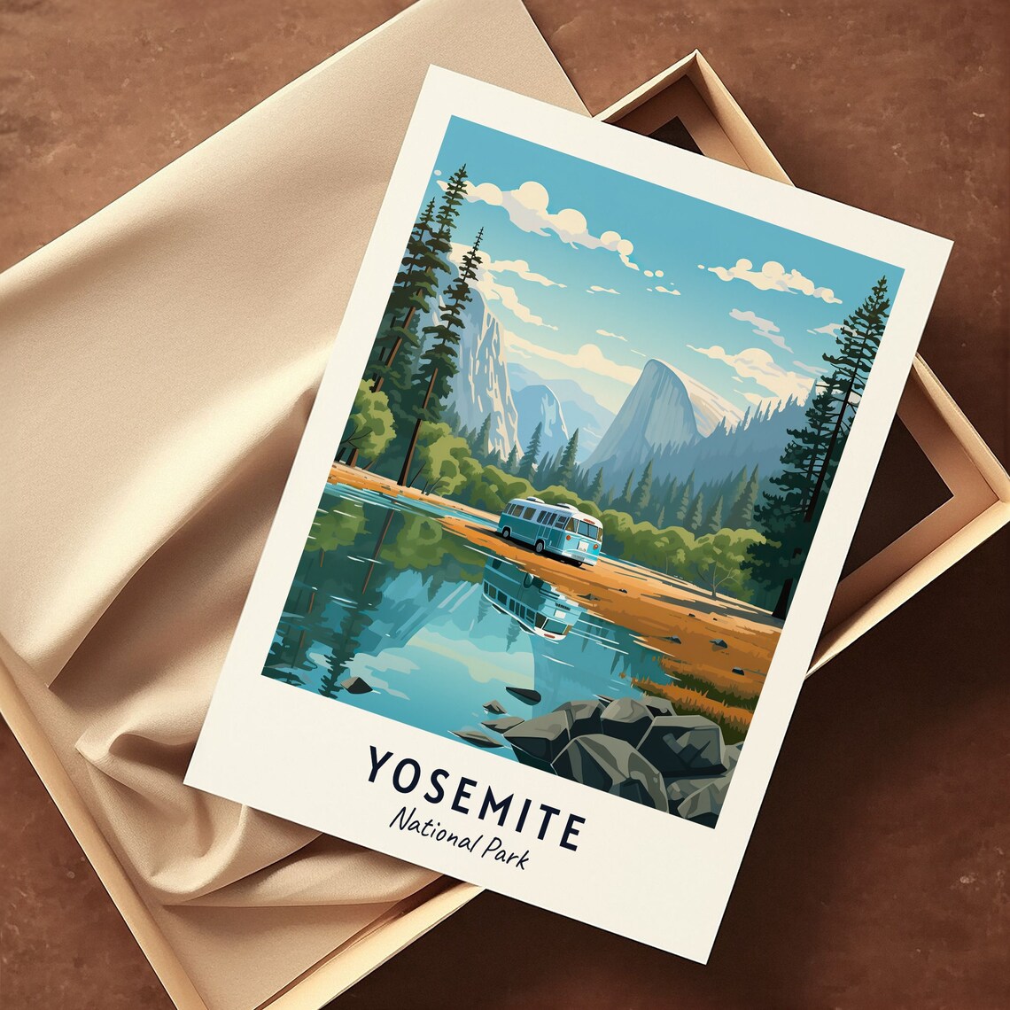 Yosemite Travel Poster, National Park City Print - Image 3