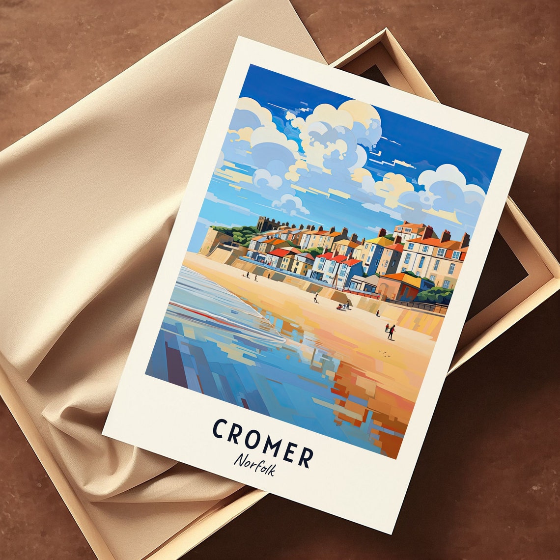 Cromer Norfolk Beach Promenade and Seaside Town Travel Poster - Image 3