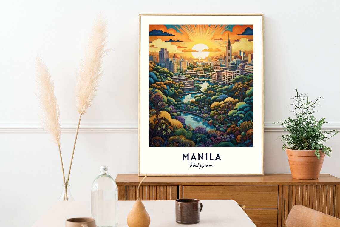 Rizal Park Travel Poster, Manila Philippines City - Image 2