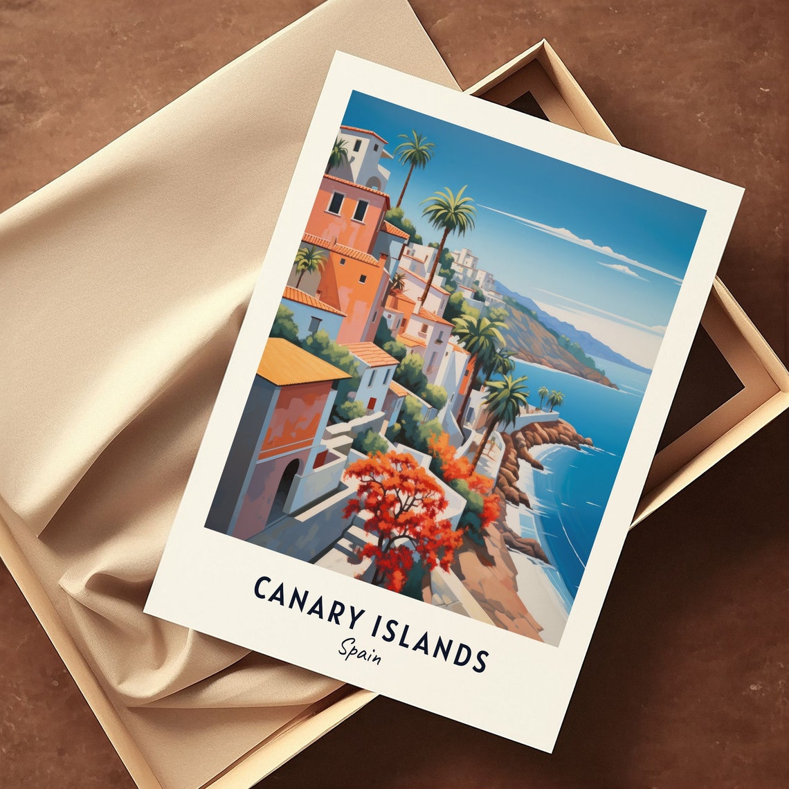 Canary Islands Travel Print Wall Art Canary Islands Spain City Print Canary Islands Travel Gift Canary Islands City Poster Travel Gift - Image 3