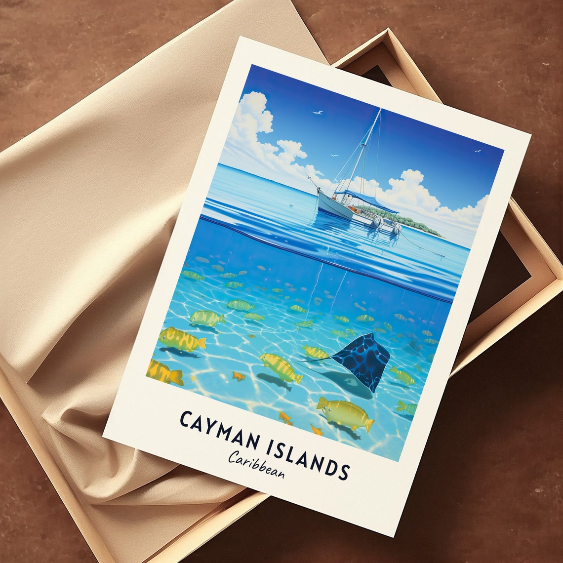 Cayman Islands Travel Gift Poster Print - Image 3