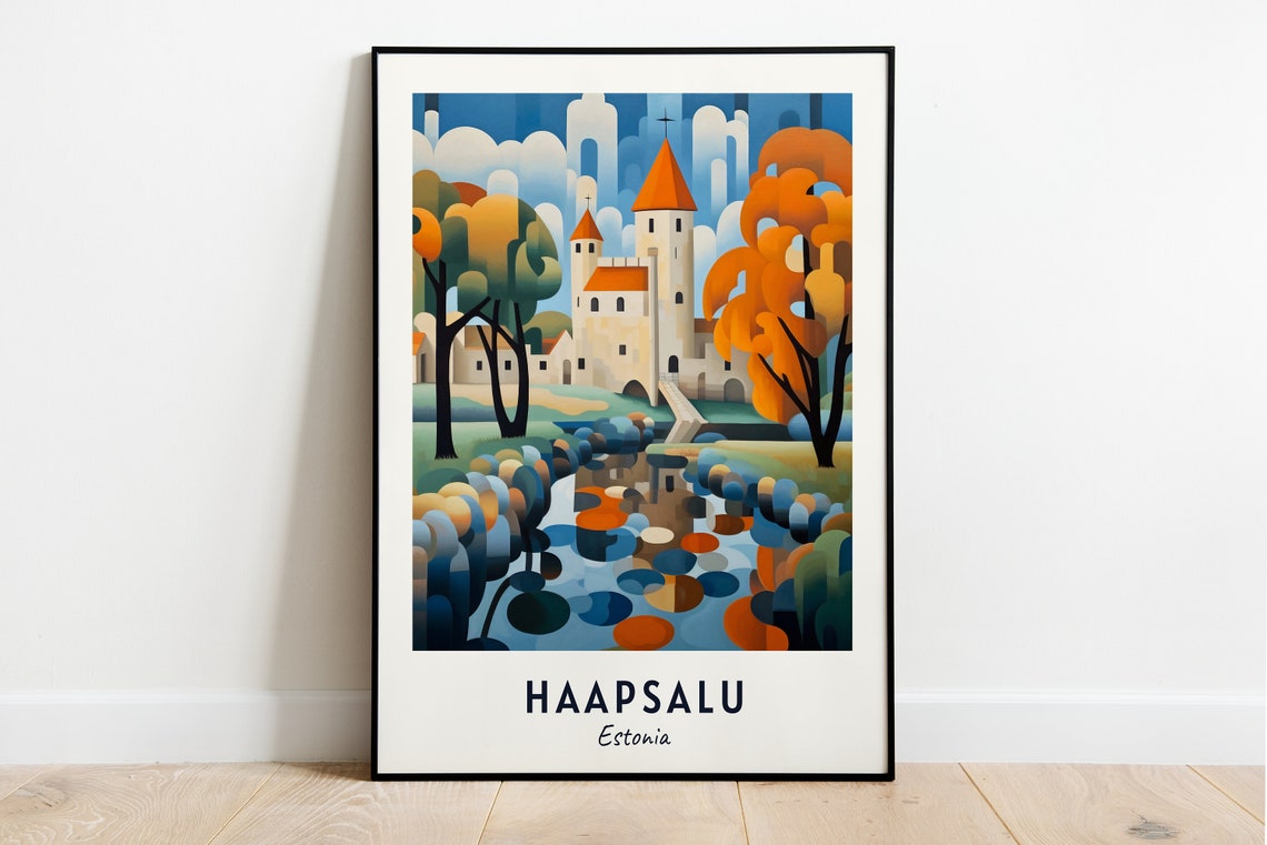 Haapsalu Travel Print Wall Art Haapsalu Estonia City Print Haapsalu Travel Gift Haapsalu City Poster Travel Gift