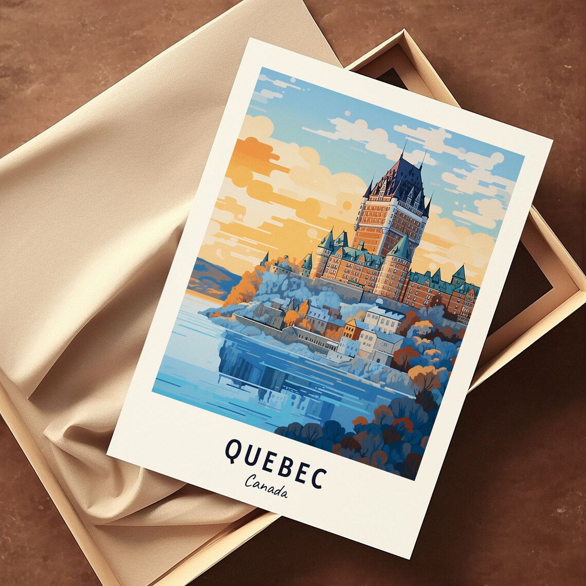 Quebec Travel Poster, Quebec Canada City Print - Image 3
