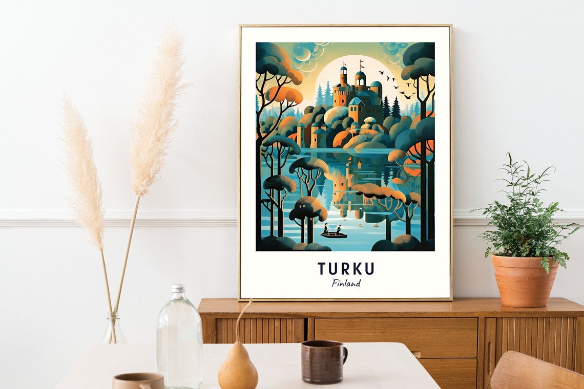 Turku Castle Travel Print Wall Art Turku Finland City Print Turku Castle Travel Gift Turku Castle Poster Travel Gift - Image 2