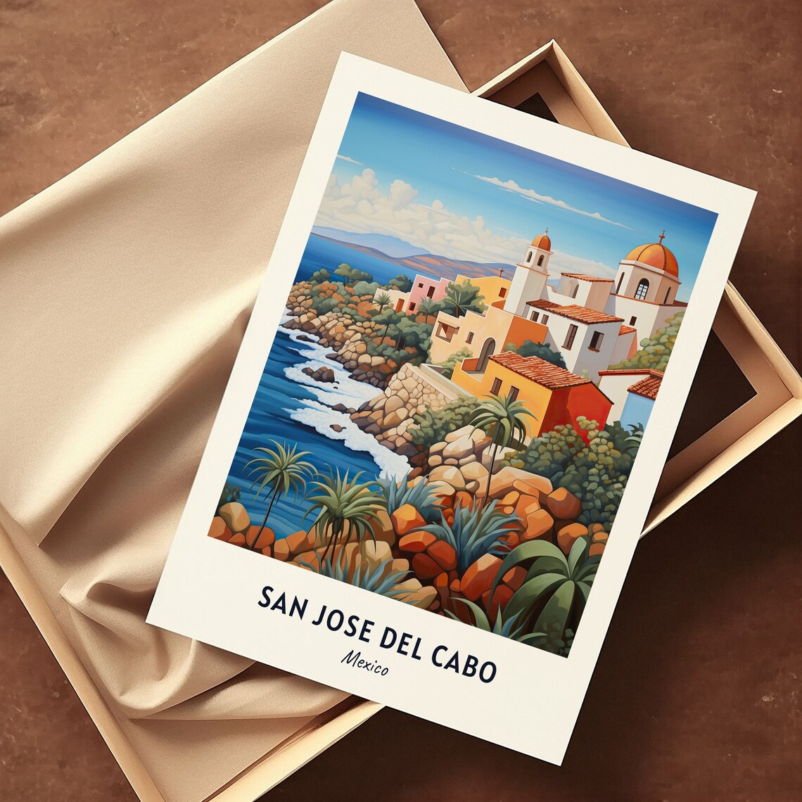 San Jose Del Cabo Travel Poster, Mexico City Print - Image 3