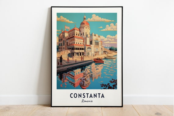 Constanta Casino Travel Poster, Constanta Romania