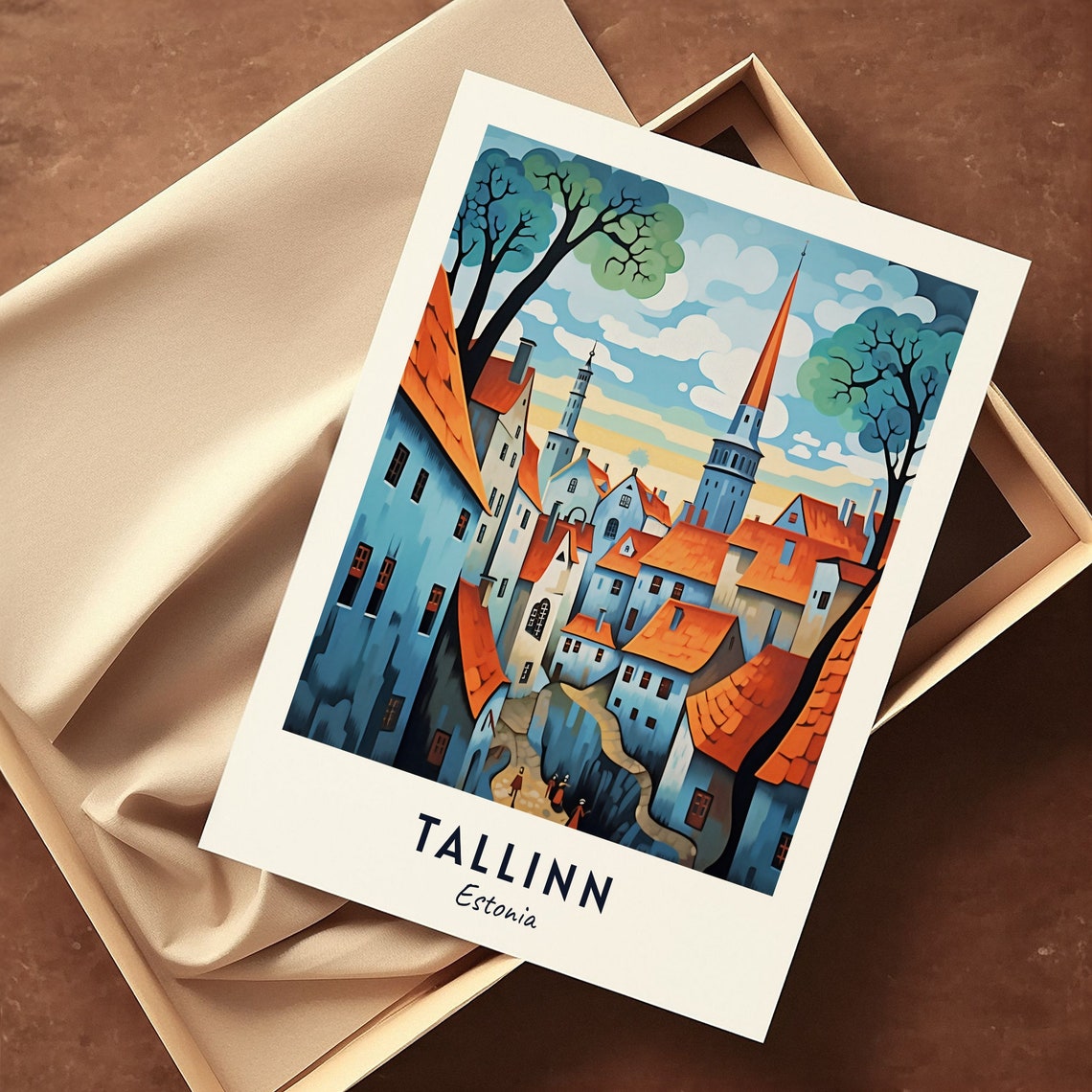 Tallinn Travel Print Wall Art Tallinn Estonia City Print Tallinn Travel Gift Tallinn City Poster Travel Gift - Image 3