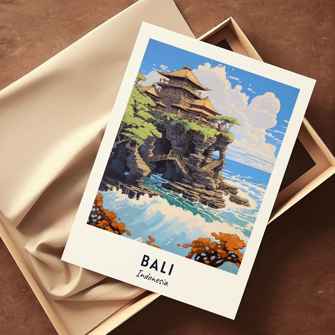 Tanah Lot Temple Bali Indonesia Sacred Sea Rock Shrine Poster - Image 3