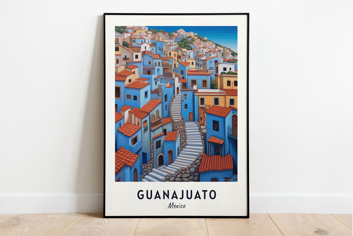 Callejn Del Beso Travel Print Wall Art Guanajuato Mexico City Print Callejn Del Beso Travel Gift Callejn Del Beso Poster