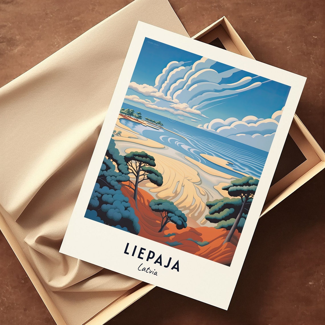 Liepaja Beach Travel Print Wall Art Liepaja Latvia City Print Liepaja Beach Travel Gift Liepaja Beach Poster - Image 3