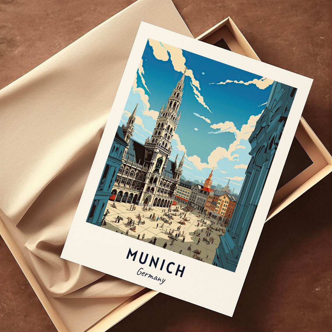 Munich City Print, Germany Travel Poster - Image 3