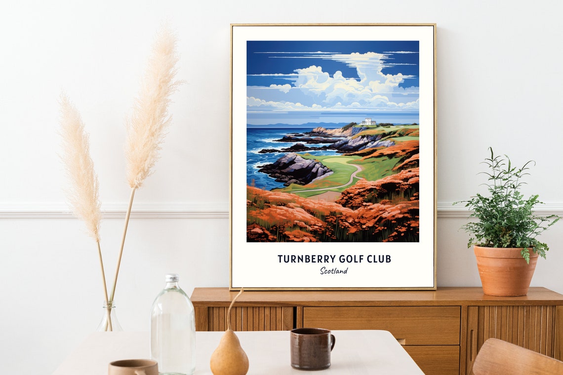 Turnberry Golf Club Scotland Travel Print Wall Art Turnberry Golf Club Scotland City Print Turnberry Golf Club Scotland Travel Gift - Image 2