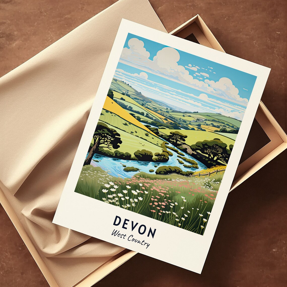 Devon Travel Poster, West Country City Print - Image 3