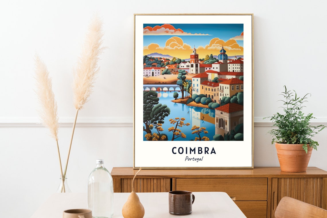 University Of Coimbra Travel Print Wall Art Coimbra Portugal City Print University Of Coimbra Travel Gift University Of Coimbra Poster - Image 2