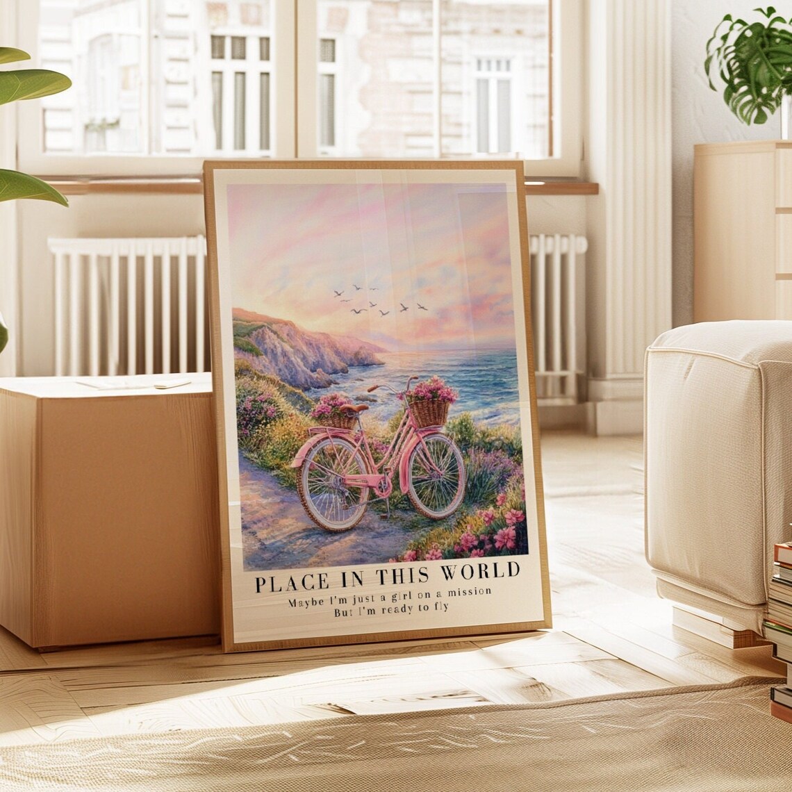 Place In This World Watercolor Art Print, Beach Poster - Image 2