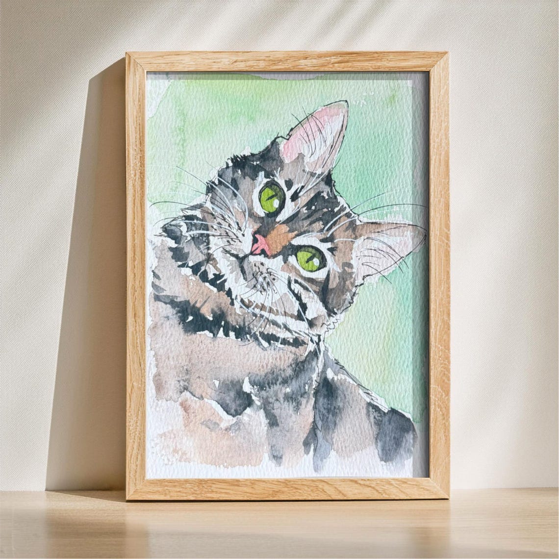 Pet Watercolor Painting From Photo Custom Pet Painting Dog Remembrance Gift Watercolor Pet Portrait From Photo Wall Art Custom Cat Painting