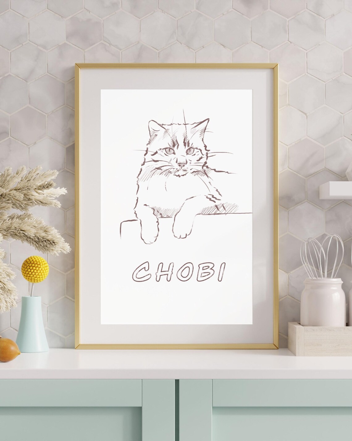 Custom Pet Portrait From Photo, Pet Loss Gift - Image 2